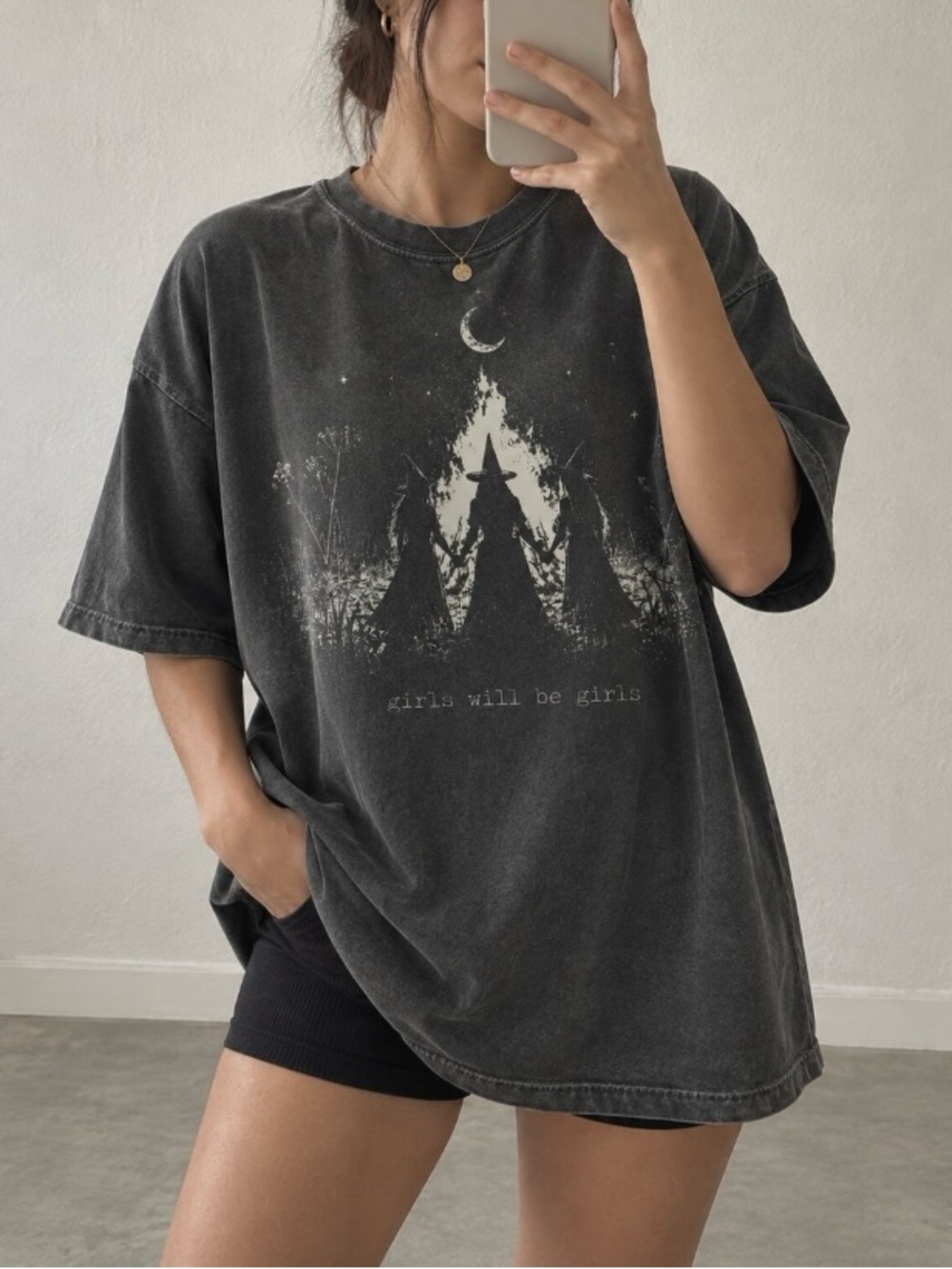 Girls Will Be Girls Witch Tshirt, Halloween Shirt Comfort Colors